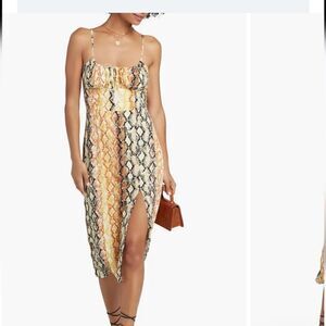 NWT L ’Space Python Halter Dress, Size S